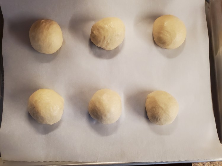 Dough Divided into 6 Equal Balls