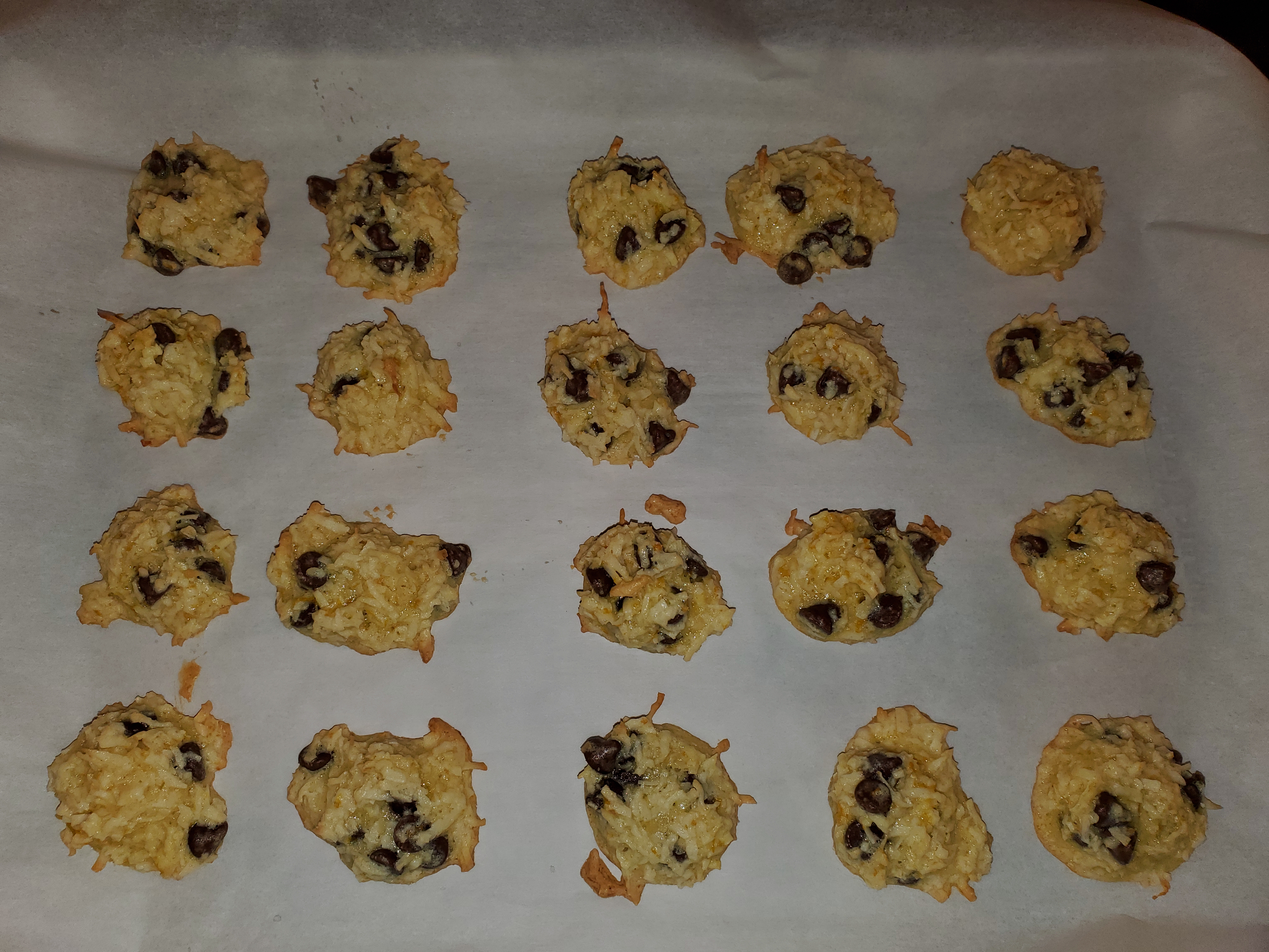 Finished Cookies, Slightly Brown Along Bottom Edge
