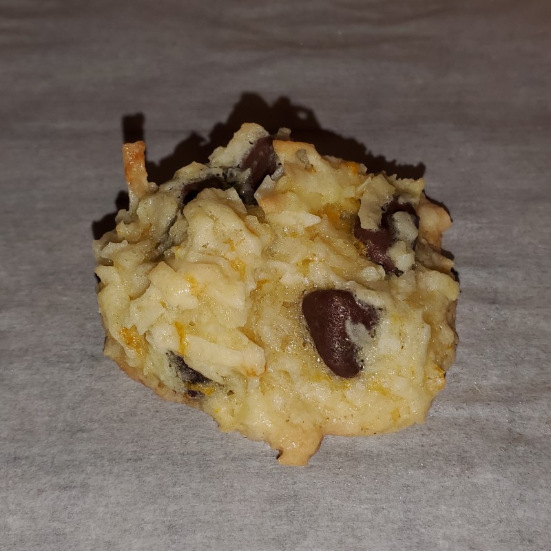 Chocolate Orange Macaroon Cookie Closeup