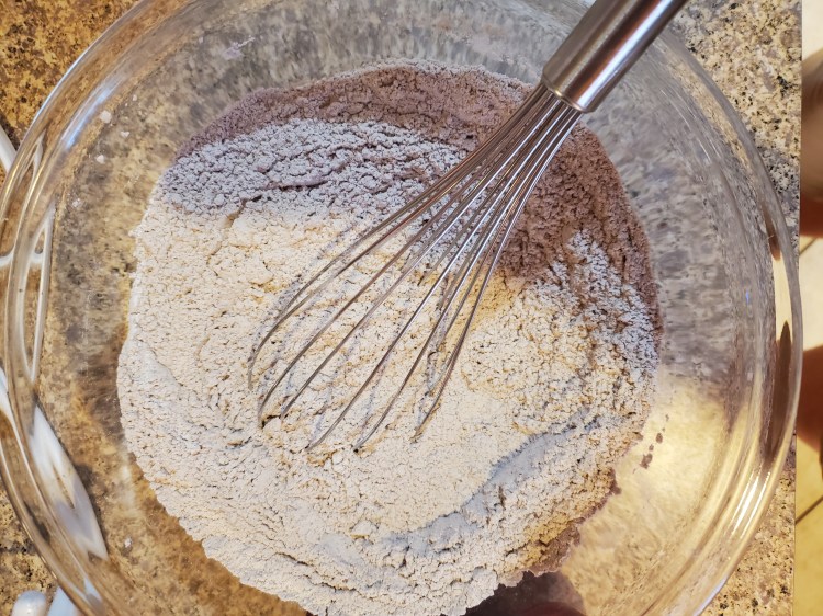 Whisked Flour, Baking Soda, and Chocolate Pudding
